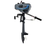 MEHOOSPVN 2-Stroke 3.5HP Boat Engine, Outboard Motor Outboard Engine, Half Air-Cooled, Half Water-Cooled, Short Axis Engine, Petrol Engine+CDI System, 49cc, Fishing Boat For Small Watercraft, Kayaks