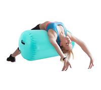 MEHOOSPVN Air Roller Gymnastics Tumble Track Backhandspring Mat Gymnastic Equipment Air Barrel Inflatable Tumbling Mat, Green