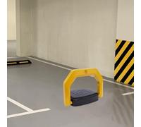 MEHOOSPVN Automatic Parking Barrier 30m Parking Lock IP67 Waterproof, Barrier Remote Controlled, with 2 Remote Control and 2 Keys Intelligent Car Parking Lock for Car Parks and Parking Spaces Yellow