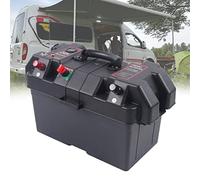 MEHOOSPVN Battery Box Portable Multi-function Power Center, Suitable Large Case with Dual USB and Strap Outdoor Charging for RV Yacht Ship Trailer, Snap-in Battery Box Marine