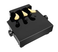 MEHOOSPVN Children's Piano Pedal, Piano Pedal Extender for Kids, Height Adjustable Extender Bench with 3 Pedals, Black, ABS Material, Suitable Pedal Elevation for 4-12 Years Old School Children