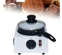 MEHOOSPVN Chocolate Melting Machine 40W Tempering Machine Electric Chocolate Melting Tempering Machine Chocolate Fondue with 1 Ceramic Non-Stick Pot Melting Pot for Chocolate, Candy, Butter, Cheese