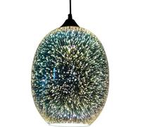 MEHOOSPVN LED Pendant Light 3D Colorful Chandelier Fireworks Glass Ball Pendant Lights 220V Glass Colorful Pendant Light Pendant Light Vintage Fireworks Lamp Modern Lamp for Kitchen Restaurant Bedroom
