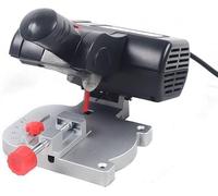 MEHOOSPVN Mini Cut Off Machine, 90W Portable Mitre Saw with 50mm Steel Cutting Blade Adjustable Max 45° Mini Table Saw Chop Saw/Plastic Metal Carbon Arrow Cutter Bench Saw for Cutting Brass Steel DIY