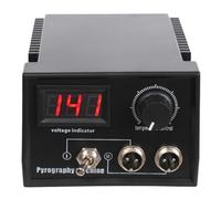 MEHOOSPVN Pyrography Machine, 60W Wood Burning Machine Kit, 2 Pens and 21 Tips Wood Burning Machine with LED Display Wood Burning Tool Set Adjustable Temperature Control for Wood Gourds Leather Bamboo