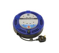 Mehr 240V Cable Reel Cassette 10M 10A Bs En61242 4 Socket Heavy Duty Qty 1