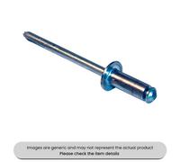 Mehr Aluminium Open Type Rivets Standard Flange 6.5X19.5mm Pack Qty 100