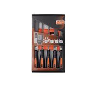 Mehr Bahco Engineers File Set 8" 5 Piece Cut + Second Cut With Handles Qty 1 Set