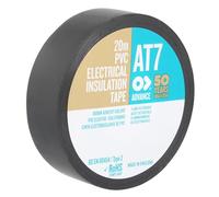 Mehr Black Advance PVC Insulation Tape AT7 19MMX20M Flame Retardant Pack Qty 10