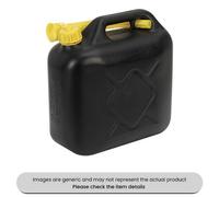 Mehr Black Fuel Cans 10L With Safety Lock Cap & Pouring Spout Pack Qty 1