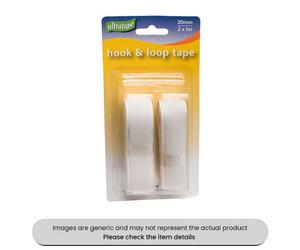 Mehr Black Hook & Loop Tape 20mmx1M Pack Qty 2