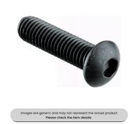 Mehr Black Socket Button Screws Metric Grade 10.9, M5X20mm Pack Qty 200