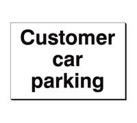 Mehr Customer Car Parking 240 X 360mm Sign Qty 1