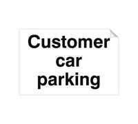 Mehr Customer Car Parking 240 X 360mm Sticker Qty 1