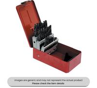 Mehr Dormer Hss Jobber Drill Sets In Metal Case Right Hand A100, 1/16-3/8" Pack Qty 1