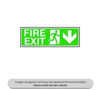 Mehr Fire Exit Down Arrow Self-Adhesive 150X450mm Pack Qty 1