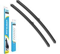 Mehr Flat Front Windscreen Wiper Blades Fits Bmw 3 Series 320D 2.0 Ed E90, Oe Quality, Set Of 2, Ds 24 Inch + Ps 19 Inch