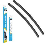 Mehr Flat Front Windscreen Wiper Blades Fits Volkswagen Golf 1.0 Tsi 115 Mk 7 (2012-), Set Of 2, Ds 26 Inch + Ps 18 Inch