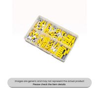 Mehr Insulated Terminals Yellow Female Spades And Male Blades Assorted Box 110Pcs
