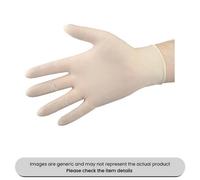 Mehr Large Disposable Gloves Powder Free Latex Pack Qty 100