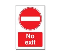 Mehr No Exit 240 X 360mm Sign Qty 1