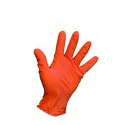 Mehr Orange Extra Large OnHand Grip Plus Disposable Gloves Nitrile Grip Pack Qty 90