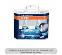 Mehr Osram Cool Blue Halogen Headlight Bulb H4 Cap P43T, 12V, 60/55W Pack Qty 2