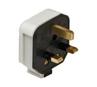 Mehr Permaplug Rubber Plug 3-Pin 13A White Bs1363/a Safety Sleeved Pack Of 10