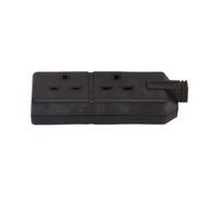 Mehr Permaplug Trail Socket Double Black Bs1363/a Safety Shutters Qty 1