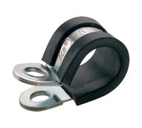 Mehr Rubber Lined P-Clip 29mm Zinc Plated With Epdm Rubber Hole Five Millimeter Pack Of 50
