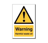 Mehr Warning Harmful Waste Oil 240 X 360mm Sign Qty 1