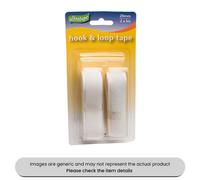 Mehr White Hook & Loop Tape 20mmx1M Pack Qty 2