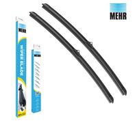 Mehr Wiper Blade Flat Front Kit Fits: Vauxhall Vectra 2.2 Dti C (2002-2009) -Pack Of 2 (Rh 24 Inch & Lh 19 Inch)
