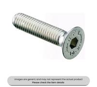 Mehr Zinc Plated Countersunk Socket Screws Metric Grade 10.9, M4X60 Pack Qty 100