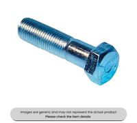 Mehr Zinc Plated Ht Bolts Metric Grade 8.8, M6X130mm And Din 931 Pack Qty 50