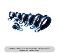 Mehr Zinc Plated Mild Steel P-Clips 6-35mm Epdm Rubber Lined Pack Qty 50