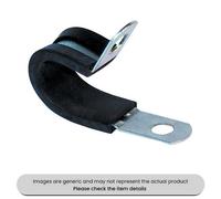 Mehr Zinc Plated Mild Steel P-Clips Epdm Rubber Lined 10mm Pack Qty 50