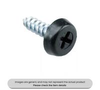 Mehr Zinc Plated No. Plate Fixings Black Plastic Headed Screws 1" Pack Qty 100