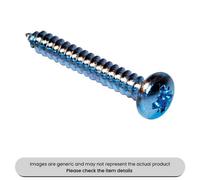 Mehr Zinc Plated Self Tapping Screws Pzd Pan Head Din 7981, 10X1" Pack Qty 200