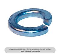 Mehr Zinc Plated Spring Washers Imperial 1/2" Rectangular Section Pack Qty 250