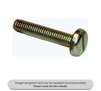 Mehr Zinc Plated Steel Machine Screws Slotted Pan Head Metric M5X25 Pack Qty 100