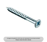 Mehr Zinc Plated Woodscrews Pzd Flat Countersunk Head 10X3.1/2" Pack Qty 200