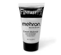 Mehron Makeup Fantasy FX Cream Makeup Water Based Halloween Makeup Silver Face Paint & Body Paint For Adults 1 fl oz (30ml) (Silver)