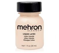 Mehron Makeup Liquid Latex | SFX Makeup | Halloween | Latex Glue for Skin | Prosthetic Glue 1 fl oz (30 ml) (Light Flesh)