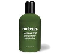 Mehron Makeup Liquid Makeup | Face Paint and Body Paint Perfect for Halloween, Cosplay I Air Brush Compatible 4.5 oz (133 ml) (GREEN)