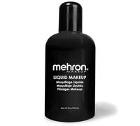 Mehron Makeup Liquid Makeup | Face Paint and Body Paint Perfect for Halloween, Cosplay I Air Brush Compatible 4.5 oz (133 ml) (Black)