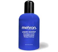 Mehron Makeup Liquid Makeup Face Paint And Body Paint Perfect For Halloween, Cosplay I Air Brush Compatible 4.5 Oz 133 Ml Blue