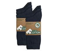 mehrstrumpf 6/12 Pairs Men's & Women's 100% Organic Cultivation Socks with Comfort Waistband without Seam (Model: Biolivia), 6 Pairs (Blue), 39-42