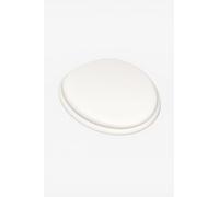 MEHRU Premium White Soft Toilet Seat, Toilet Seat Cushion, Soft Padded toilet seat Cushion for Family Bathrooms and and Easy to Clean, Standard Oval toilet Seats with Adjustable Hinges. (44L x 35W cm)