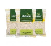 Mehudar Long Grain White Rice 3 pack 400g - Easy Cook Rice, Infestation Free, Fluffy Separate Grains for Everyday Cooking